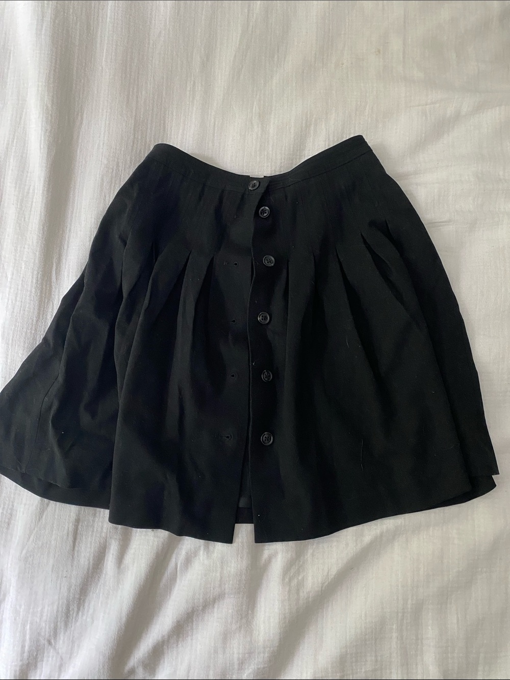 GAP Black Button-Front Circle Skirt